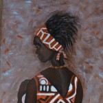 Black Lady Met Haarband